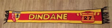 Ancienne Rare Charpe Rc Lens Aruna Dindane Fan Club Supporter