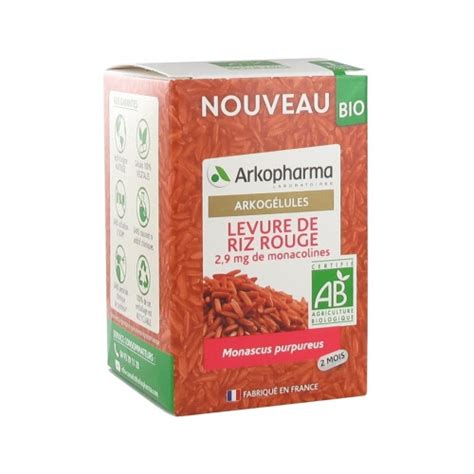 Arkopharma Levure De Riz Rouge Bio G Lules