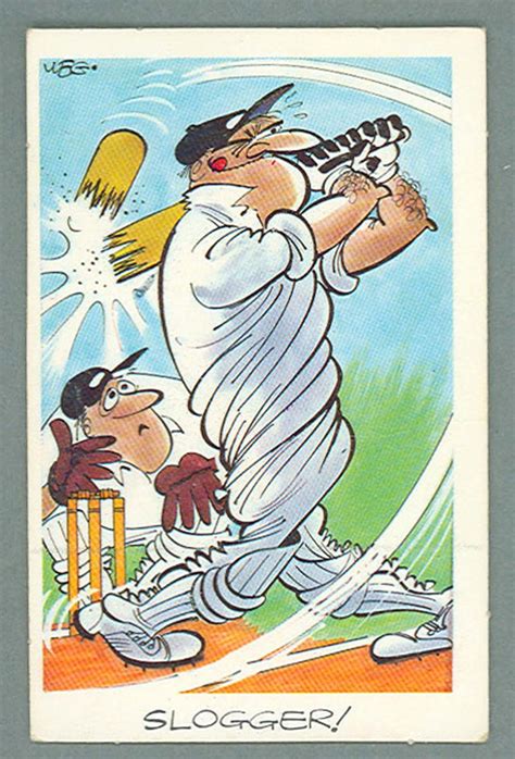 1972 Sunicrust Cricket Comedy Cricket Slogger Trade Card