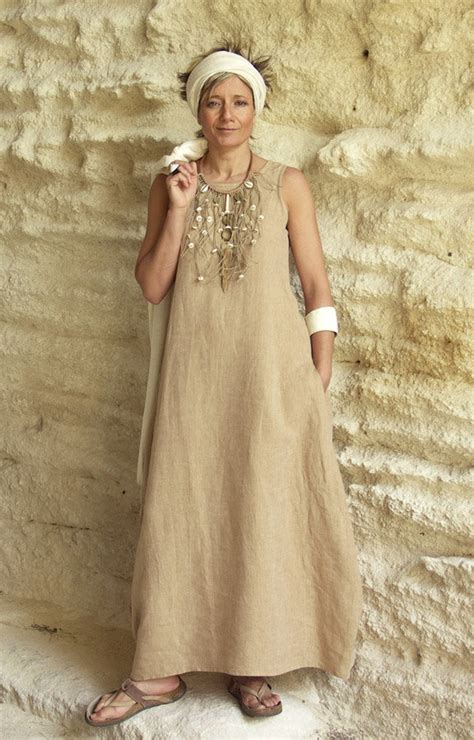 Robe Boh Me Femme Robe Longue En Lin Robe T Boho Femme Robe Chic