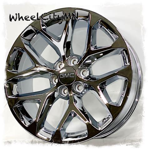 Chrome Snowflake Sfo Oe Replica Wheels Fits Gmc