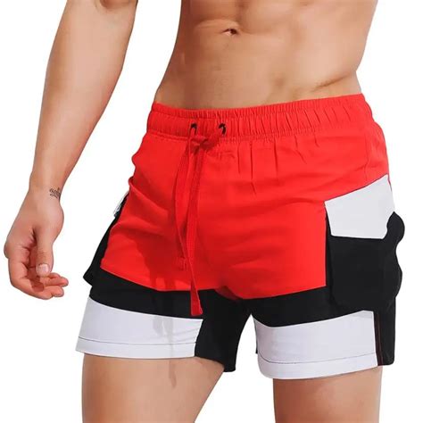 2018 New Shorts Mens Breathable Swim Trunks Pants Swimwear Shorts Slim