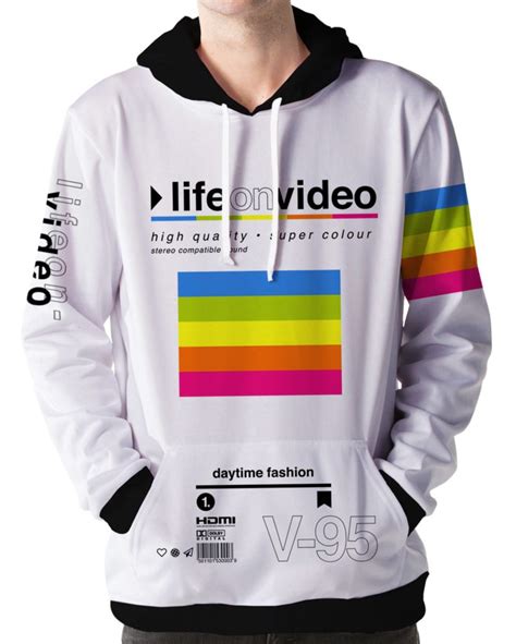 Vaporwave And Aesthetic Clothing Life On Video Hoodie Hoodies