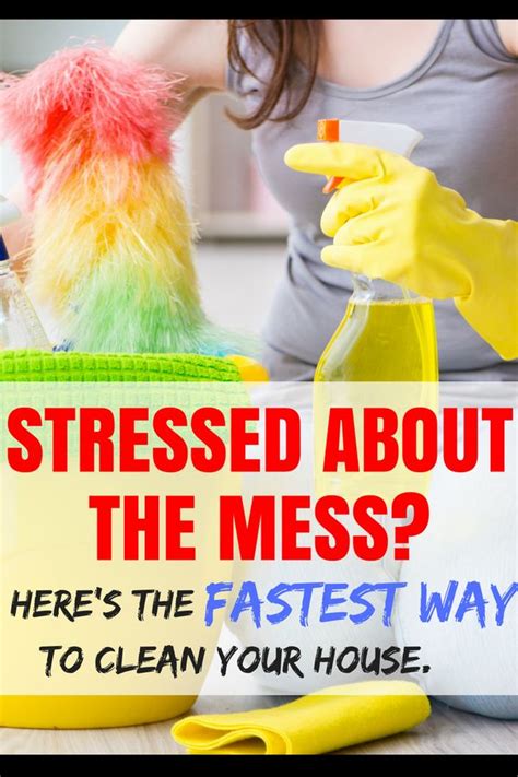 Stressed About The Mess Heres How To Clean Your House Quickly For Busy Moms Clean House