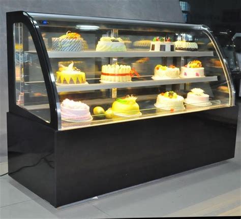 Curved Glass Bakery Refrigerated Cabinet Pastry Showcase Cooler Cake