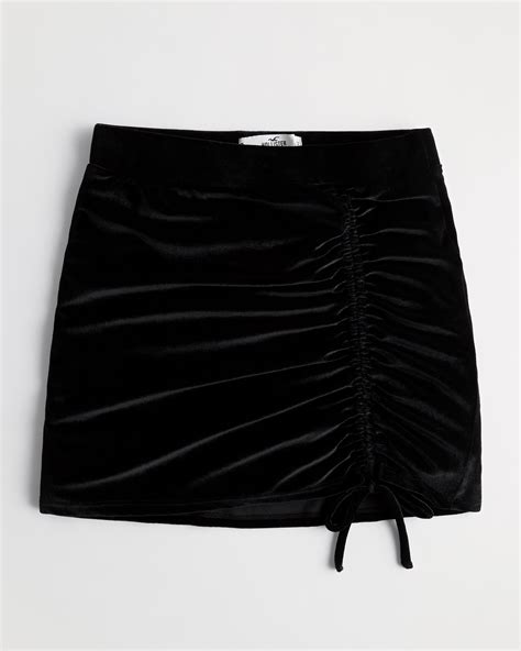 Hollister Ultra High Rise Cinched Shine Mini Skirt Hamilton Place