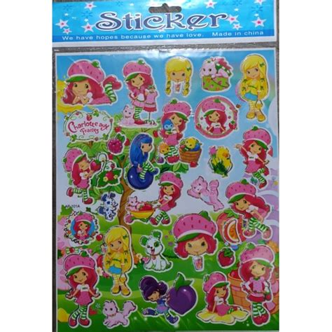 Jual Stiker Laser Anak Karakter Strawberry Shortcake Shopee Indonesia