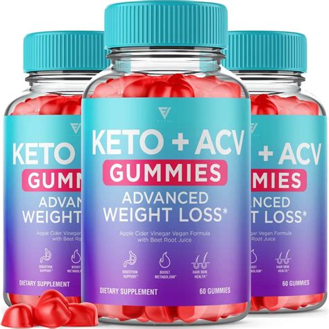 Amazon 3 Pack Keto ACV Gummies Advanced Support Women Men ACV