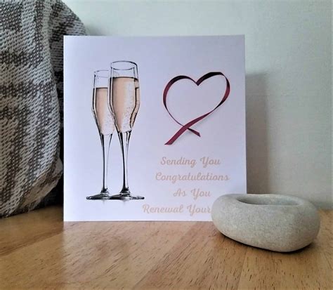 Vow Renewal Card Handmade Congratulations As You Renewal Your Vows With Love Ts And Cards