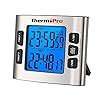 ThermoPro TM02 Digital Kitchen Timer With Dual Countdown Stop Watches