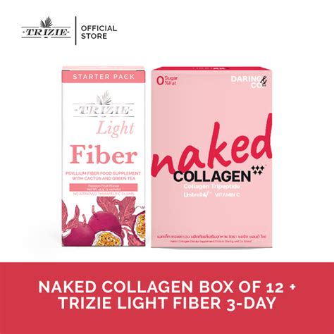 TRIZIE Light Fiber 3 Day And Naked Collagen X12 Fiber For Weight