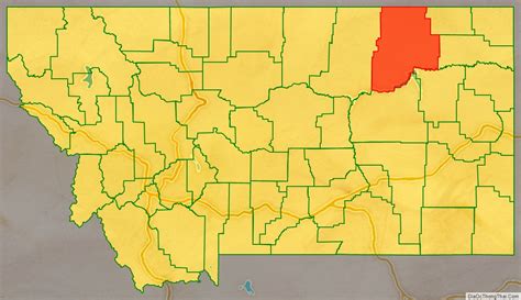 Map of Valley County, Montana - Thong Thai Real