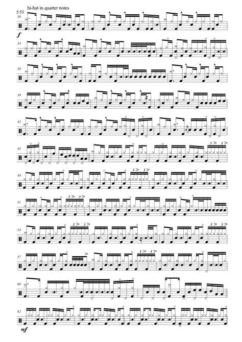 Daft Punk – Giorgio by Moroder (Drum Sheet Music) – Francis' Drumming Blog