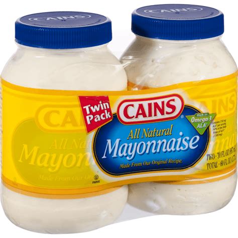 Cains All Natural Mayonnaisetwin Pack 2 Ct Mayonnaise Foodtown