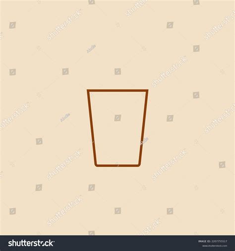 Simple Water Glass Outline Icon Stock Vector (Royalty Free) 2207755517 | Shutterstock