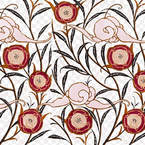 Vintage Floral Png Pattern E Premium Png Illustration Rawpixel