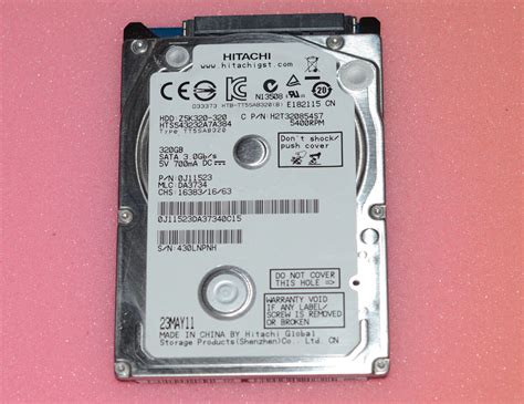 Hitachi 320GB HTS543232A7A384 5400RPM SATA 2.5" Laptop HDD Hard Disk ...