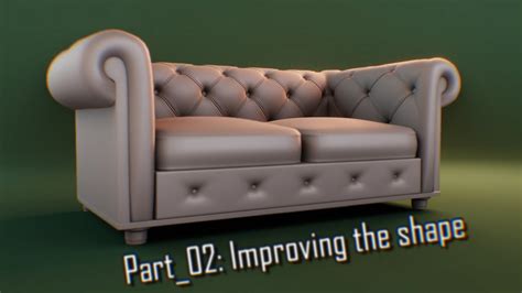 D Model A Chesterfield Sofa In Blender Beginner Friendly Tutorial