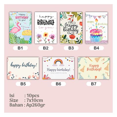 Jual Card Happy Birthday Card Birthday Karty Ucapan Ulangtahun