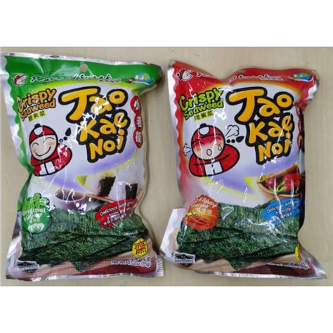 Tao Kae Noi Crispy Seaweed Original Hot Spicy G Shopee Philippines