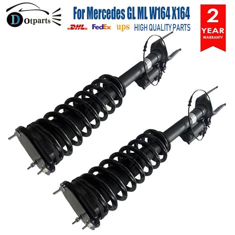 Pair Front Shock Absorber Strut Assys ADS Fit Mercedes GL ML W164 X164