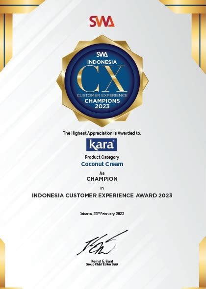 Kara Kembali Raih Indonesia Customer Experience Award