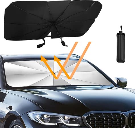 Amazon Fr Risvowo Pare Soleil Pour Pare Brise De Voiture Pliable