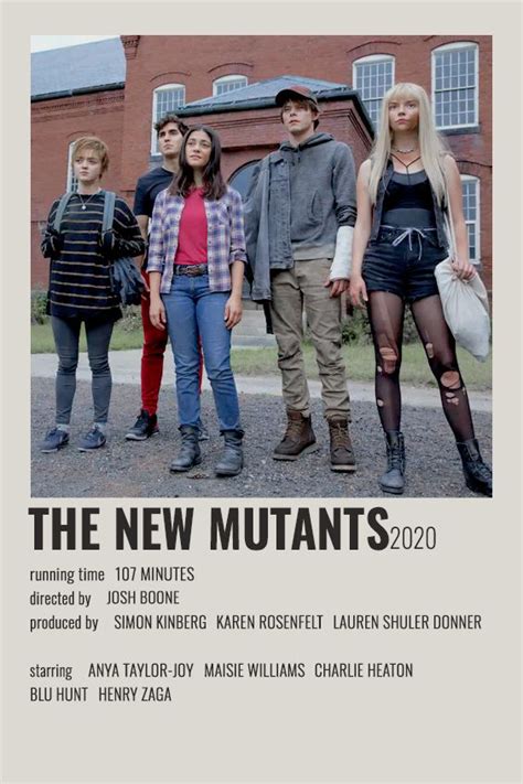 The New Mutants Polaroid Poster New Mutants Movie The New Mutants