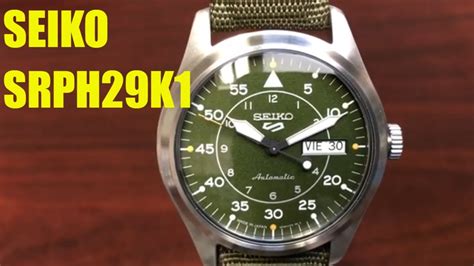 Seiko 5 Sports Automatic Military Style Watch SRPH29K1 YouTube