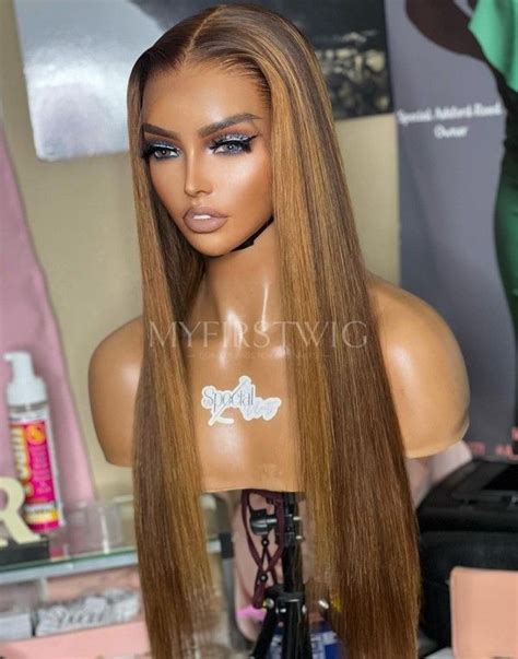 ASPECIALUNIT Malaysian Hair Highlight Blonde Middle Part Straight