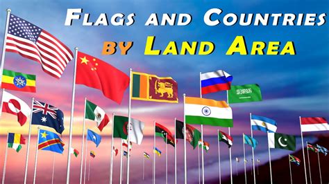 Countries Size Comparison All Countries Ranked By Land Area Flags