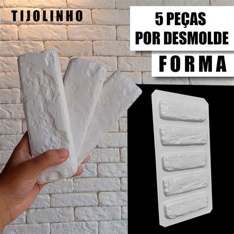 Forma De Gesso D Tijolinho Solto X Por Des Abs Virgem