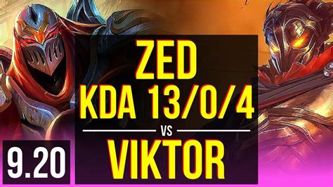 Zed Vs Viktor Mid Kda Early Solo Kills Legendary Euw