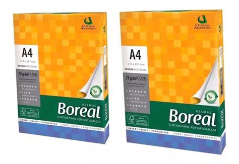 Kit Resmas Boreal A Gr X Papel Blanco Alcalino En Venta En