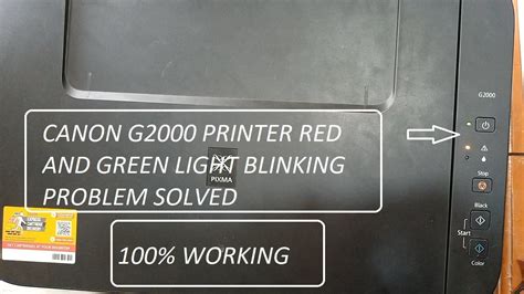 How To Repair Canon G2000 Printer।।red And Green Light Blinking Problem Solved।।100 Working