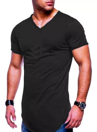 Kit Camisetas Masculina Long Line Swag Elastano Oversized