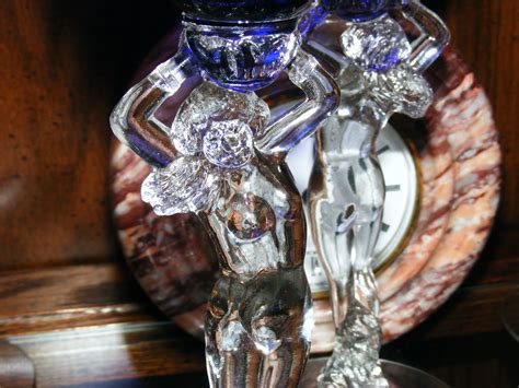 Wine Glasses Cambridge S Statuesque Nude Royal Blue