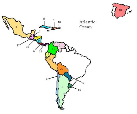 Spanish Spanish Speaking Countries And Capitals Diagram Quizlet