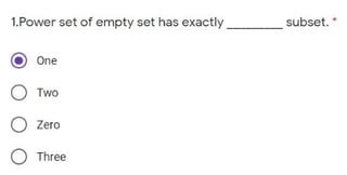 elementary set theory power set  empty set   subset