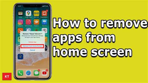 How To Remove Apps From Home Screen Without Deleting The App YouTube