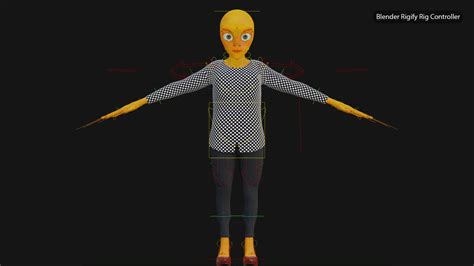 Alien Female Cartoon 3d Model Cgtrader