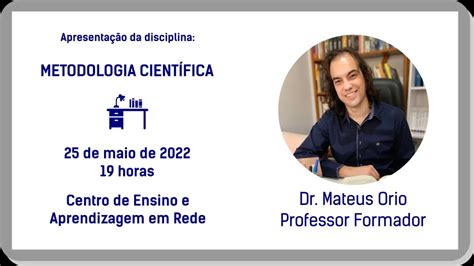 CEAR UEG 2022 1 Metodologia Científica YouTube