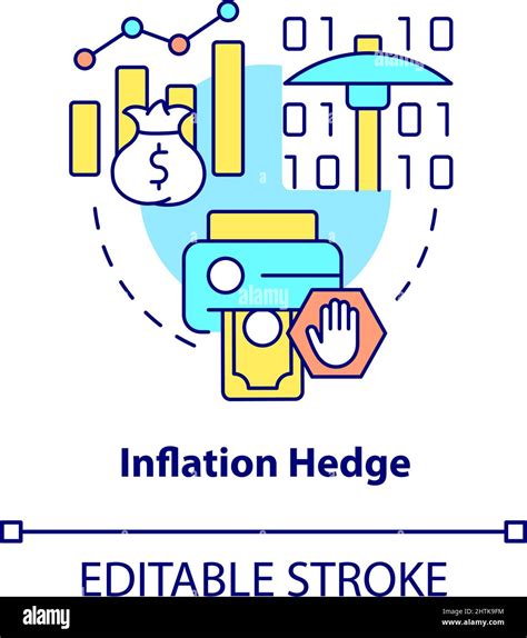 Inflation Hedge Concept Icon Stock Vector Image Art Alamy