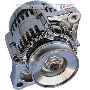 HIGH OUTPUT CHROME MINI ALTERNATOR Fits DENSO STREET ROD RACE 1