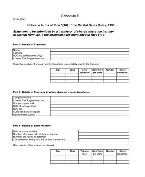 Free 17 Sample Schedule Forms In Pdf Ms Word Excel