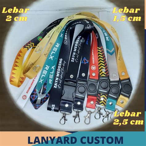 Jual LANYARD Premium Tali ID Card Print Custom 2 Sisi Lebar 1 5 Cm 2