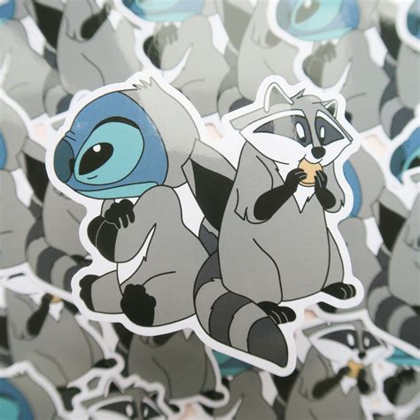 Stitch En Meeko Sticker - Leuke Stickers - Disney Stickers - Journal