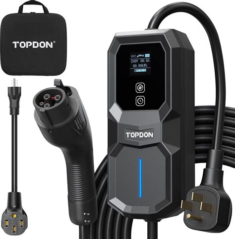 Topdon Level 2 Portable Ev Charger 32amp 240v Electric Vehicle Charger