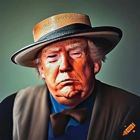 Satirical Depiction Of Donald Trump As An Amish Person On Craiyon