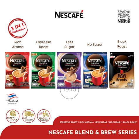 Nestle Nescafe Blend And Brew Series Kopi Coffee Instant 3 In 1